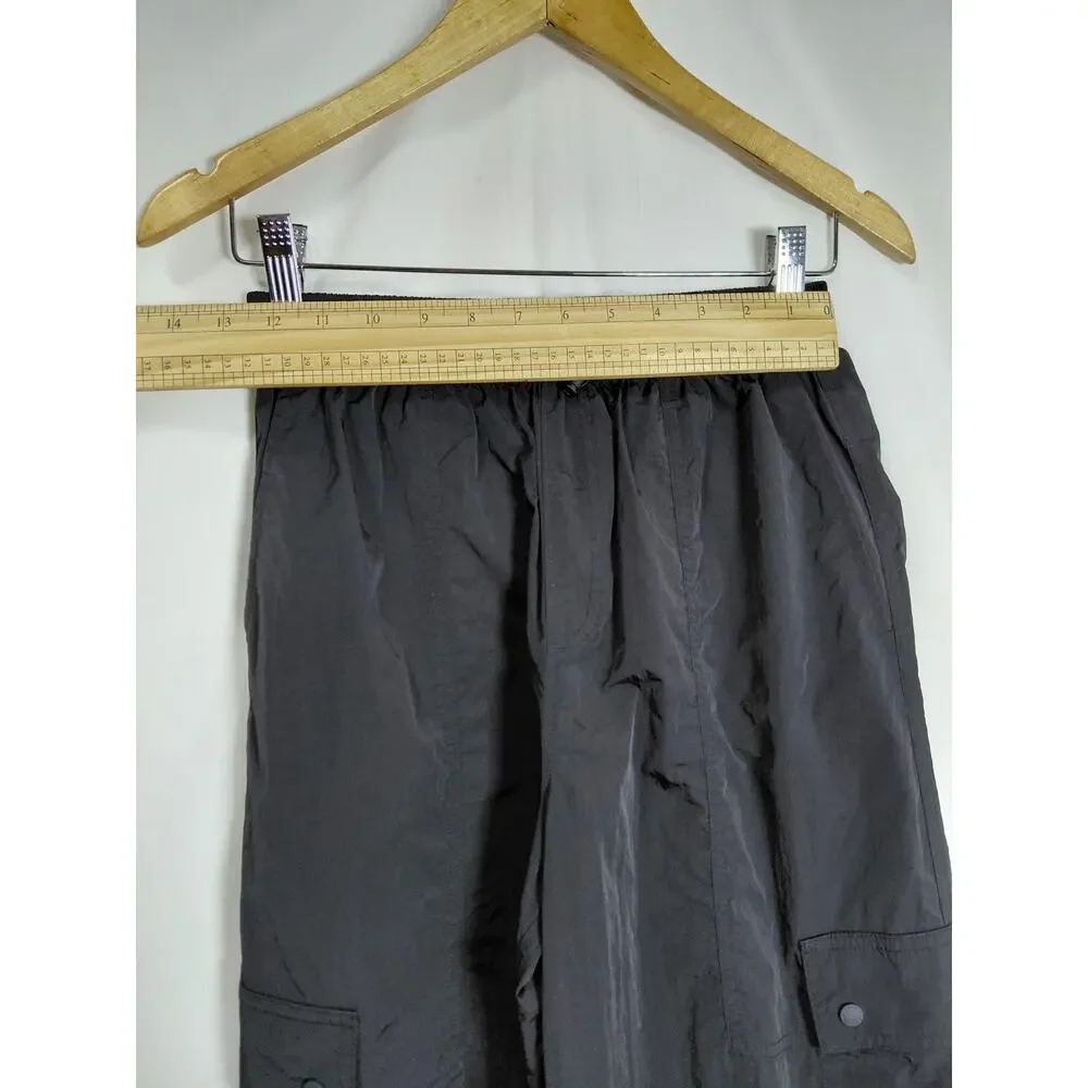 PINK Victoria's Secret Black Relaxed Fit Casual Cargo Pants Women Size XS